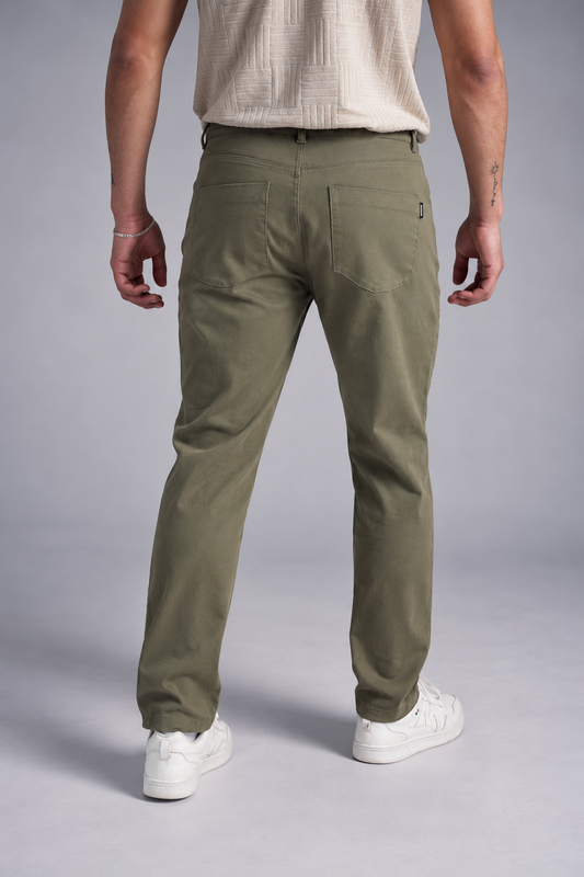 Pantalon Canvas Recto Fulton Verde Militar