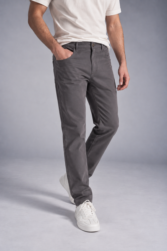 Pantalon Canvas Recto Chambers Gris