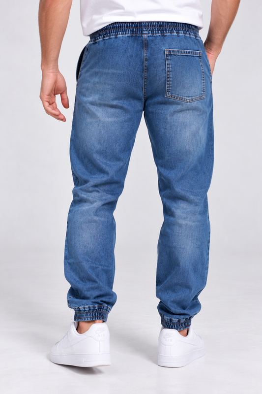 Pantalon  Jogger  Denim 0 Azul  Gangster