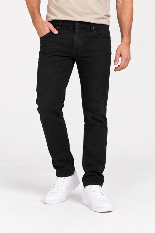 Plus Pantalon Denim 0 Negro  Gangster