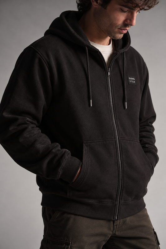 Poleron Fullzipper Path Negro