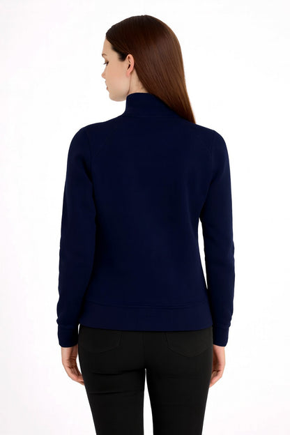 Polerón Full Zipper Classic Azul Marino