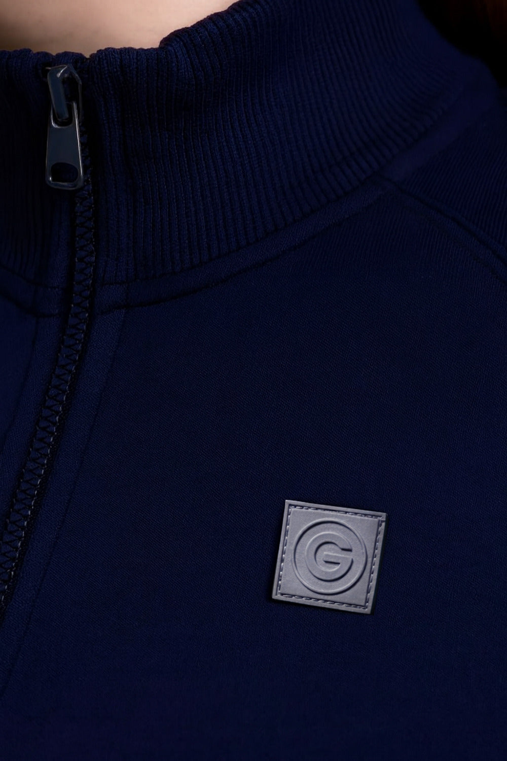 Polerón Full Zipper Classic Azul Marino