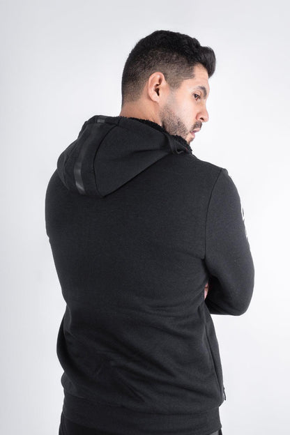Polerón Full Zipper Fleece Power Negro Gangster - Gangster
