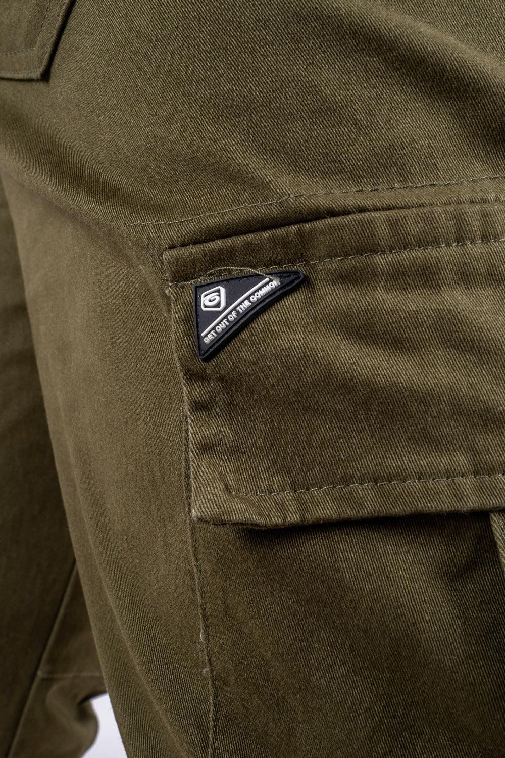 Pantalon Jogger Canvas Parachute Verde Gangster - Gangster