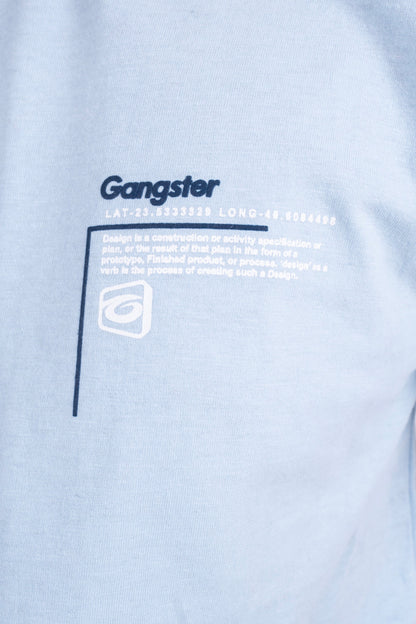 Teen Polera Mc Básica Tab Celeste Gangster