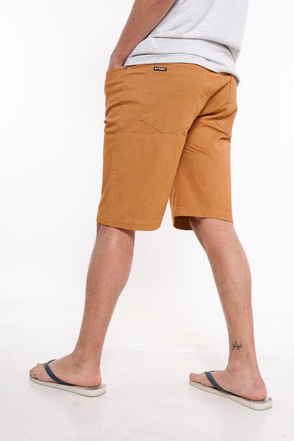 Short Canvas Bermudas Knee Mostaza Gangster