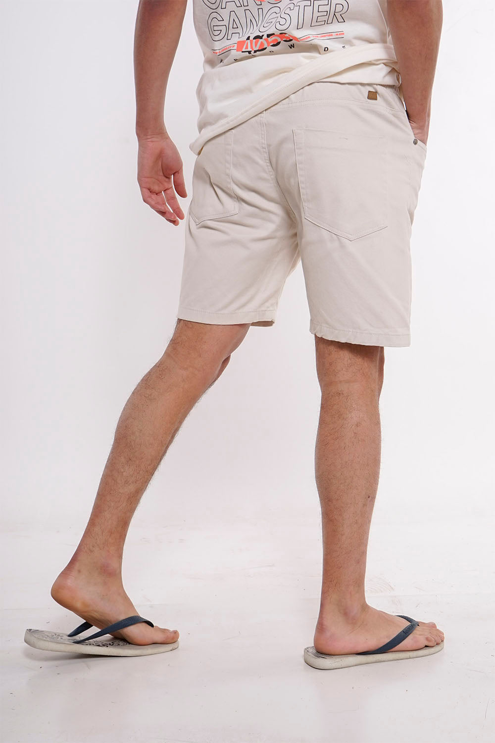 Plus Short Canvas Liso Beige Gangster