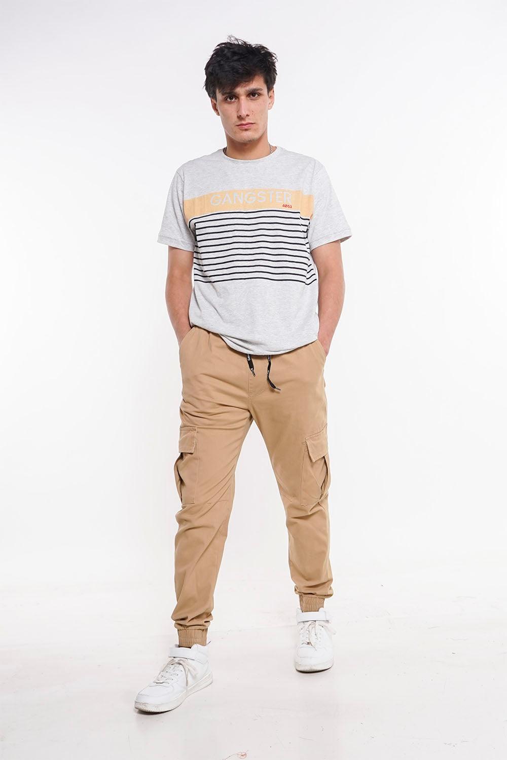 Pantalon Jogger Canvas Parachute Café Gangster - Gangster