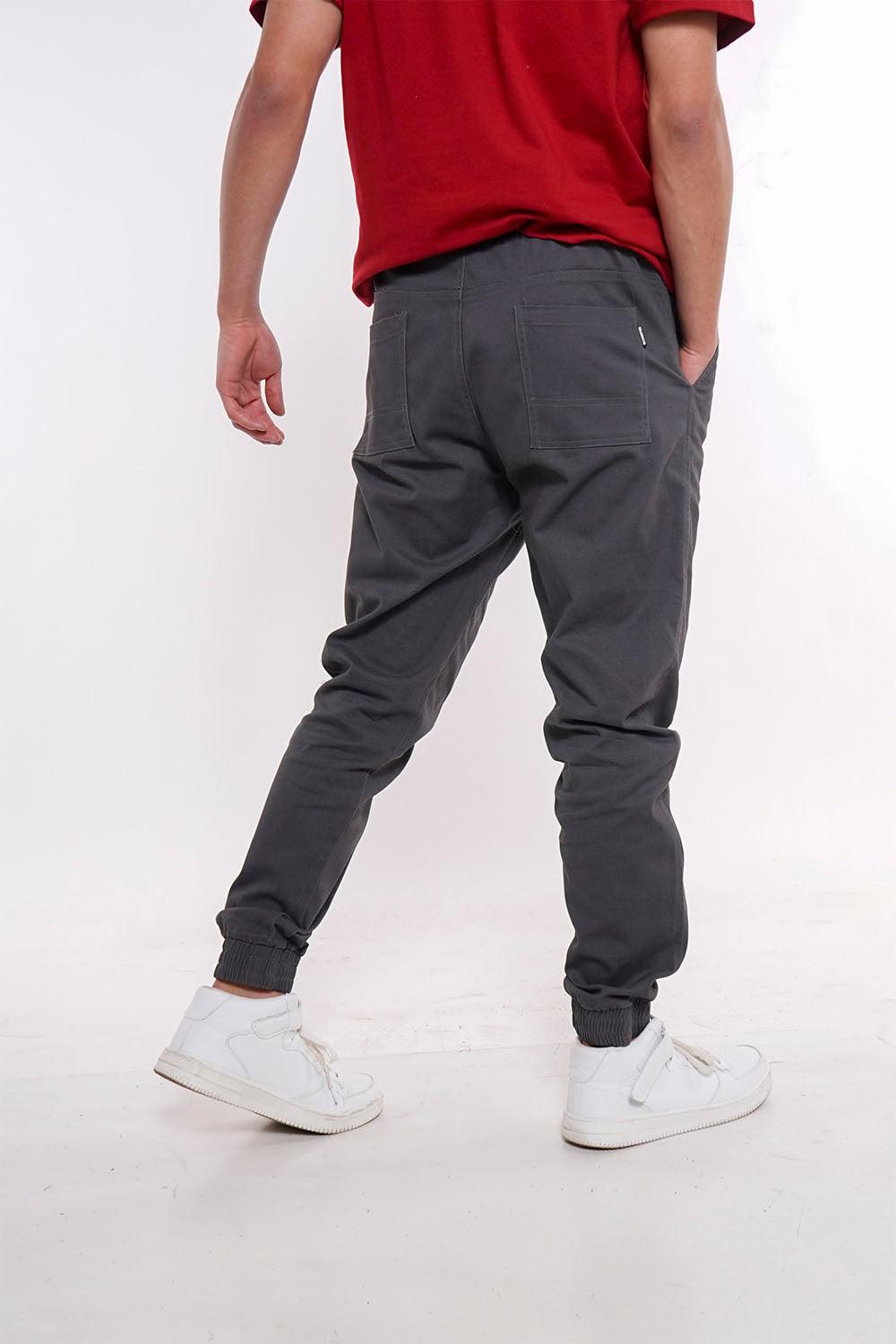 Pantalon Jogger Canvas Over Gris Gangster - Gangster
