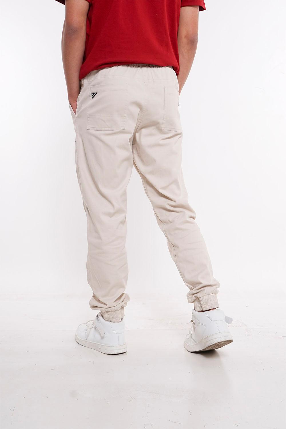 Pantalon Jogger Canvas Over Beige Gangster - Gangster