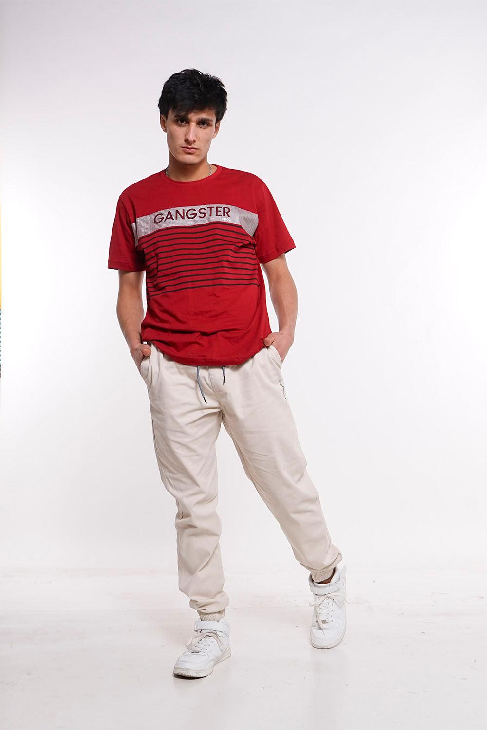 Pantalon Jogger Canvas Over Beige Gangster - Gangster