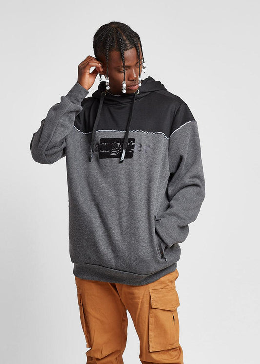 Poleron Hoodie Plush Grafito Gangster - Gangster