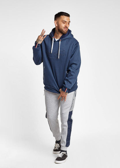 Poleron Hoodie Smooth Azul Marino Gangster - Gangster