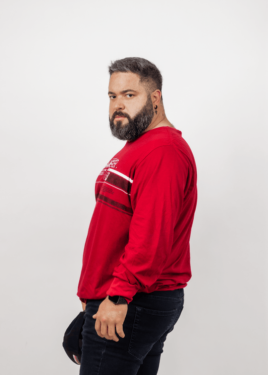 Plus Polera Manga Larga Time Rojo Gangster - Gangster