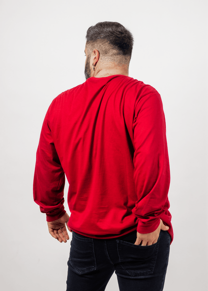 Plus Polera Manga Larga Time Rojo Gangster - Gangster