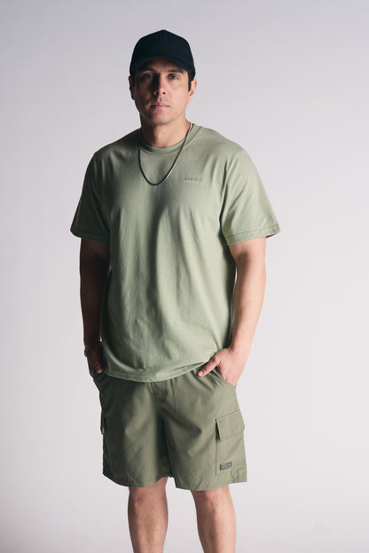 Plus Polera Mc Basica Essential Verde