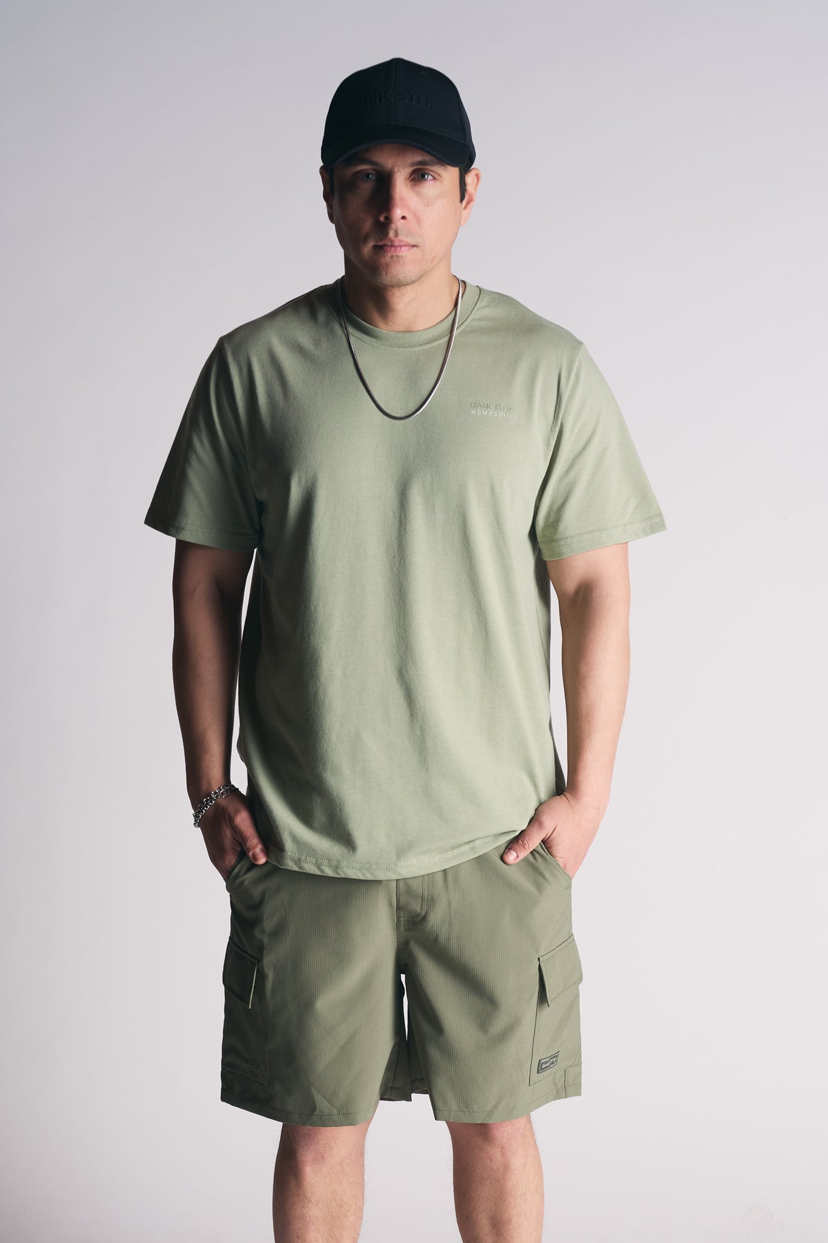 Plus Polera Mc Basica Essential Verde