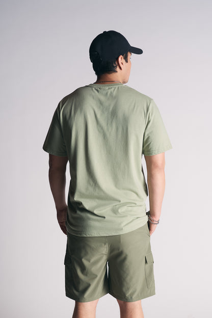 Plus Polera Mc Basica Essential Verde
