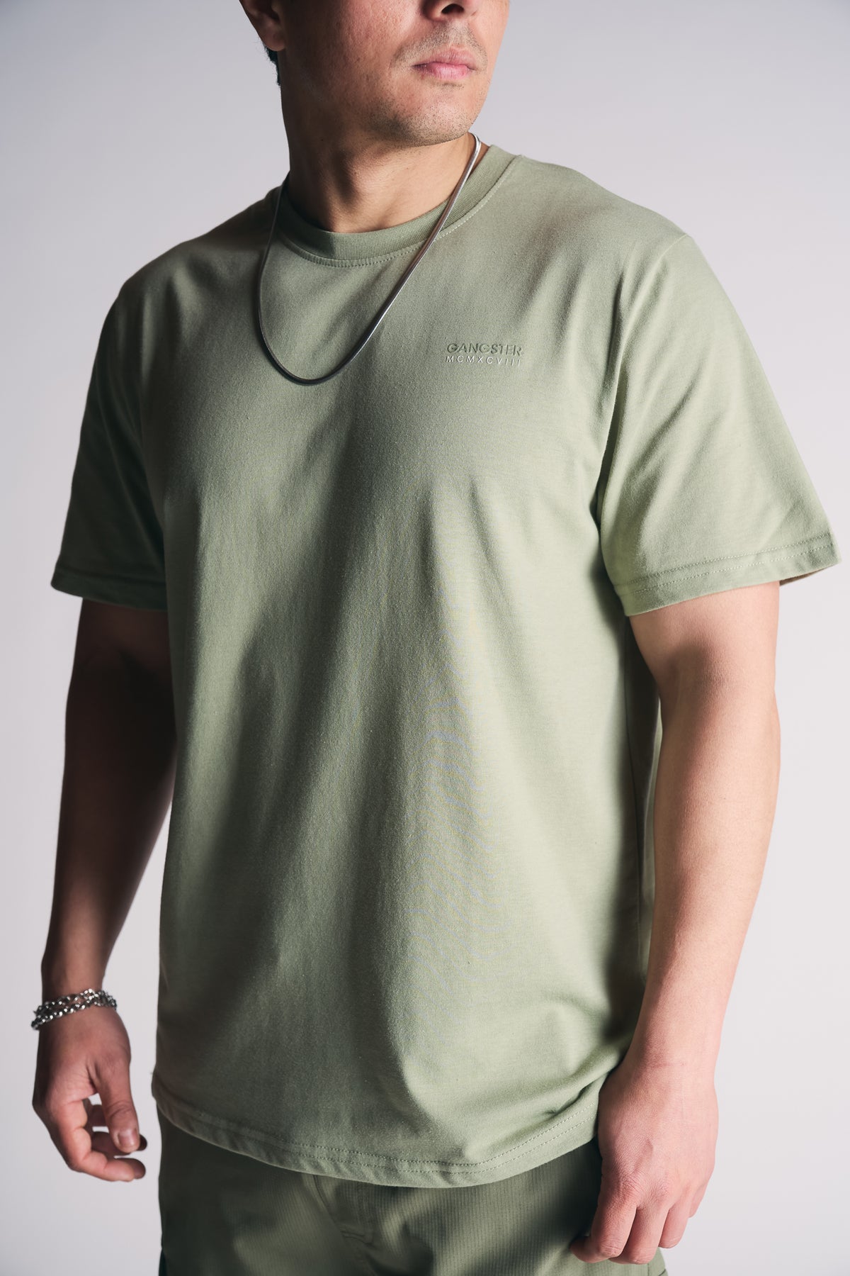 Plus Polera Mc Basica Essential Verde