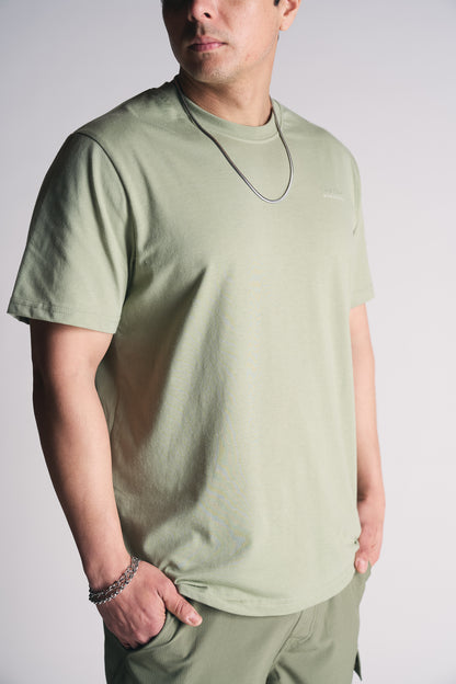 Plus Polera Mc Basica Essential Verde