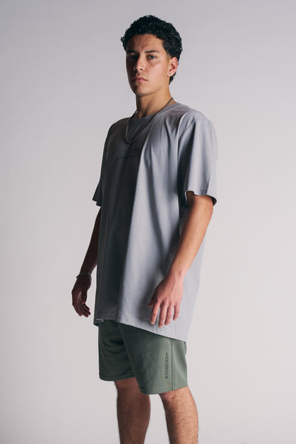 Short Bermuda Jogger Liso Comfort Gris Gangster