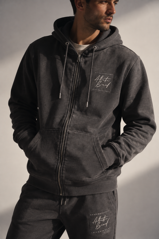 Plus Poleron Fullzipper Unit Grafito