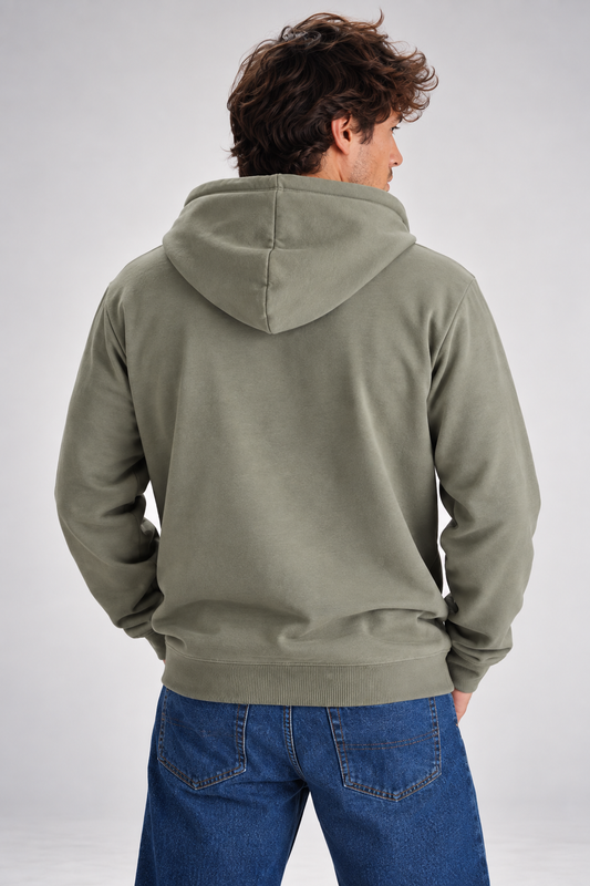 Plus Poleron Fullziper Fleece Damen Verde Militar