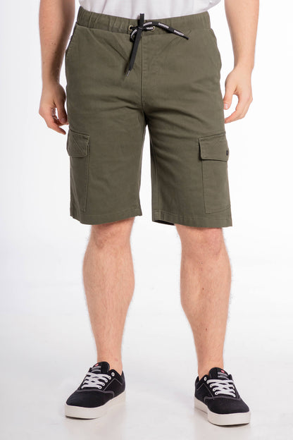 Short Canvas Cargo Carpenter Verde Gangster