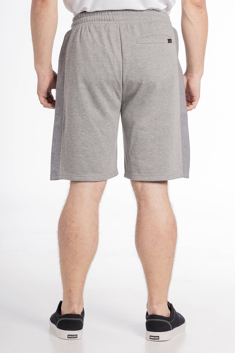 Teen Short Jogger Pocket Logo Gris Gangster
