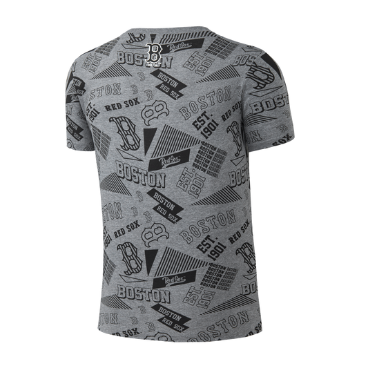 Polera MLB Red Sox Hit Gris
