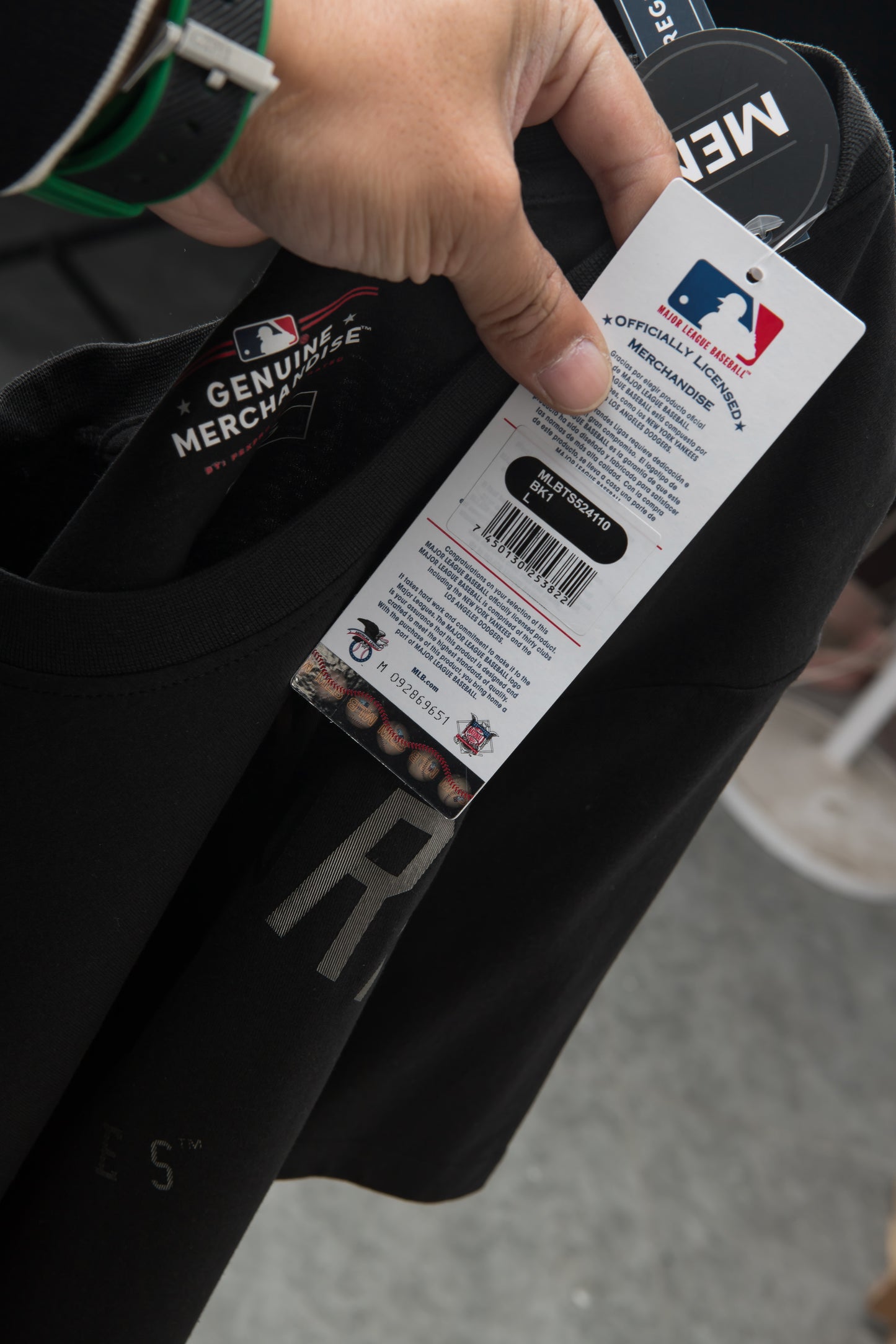 Polera MLB Yankees Backstop Negro