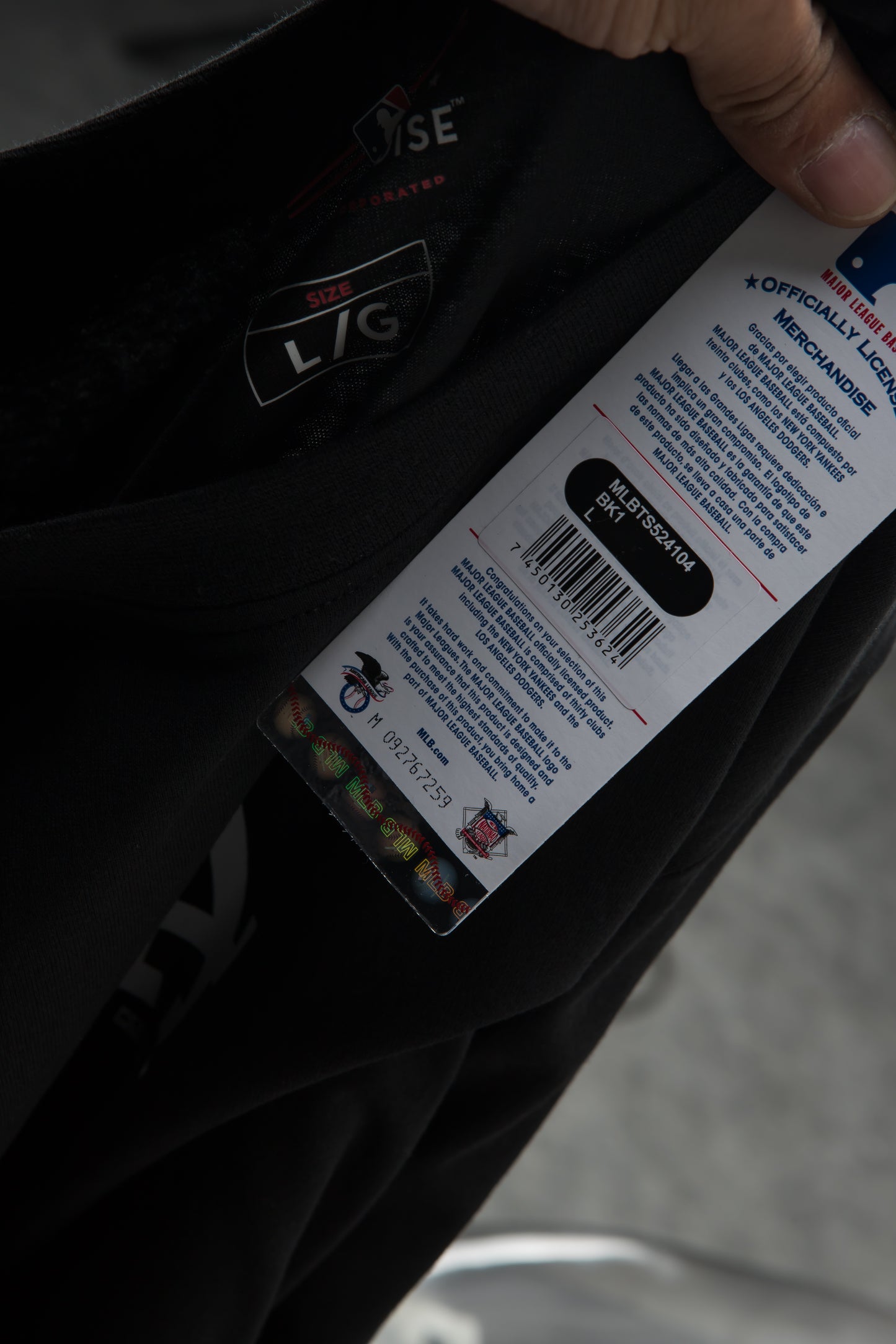 Polera MLB Dodgers Bullpen Negro