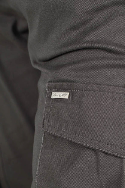 Pantalon Jogger Canvas Tradicional Gris Gangster