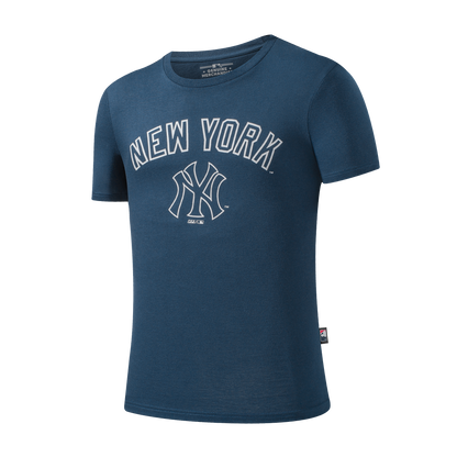 Polera MLB Yankees Script Azul