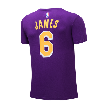 Polera NBA Lakers Name Morado