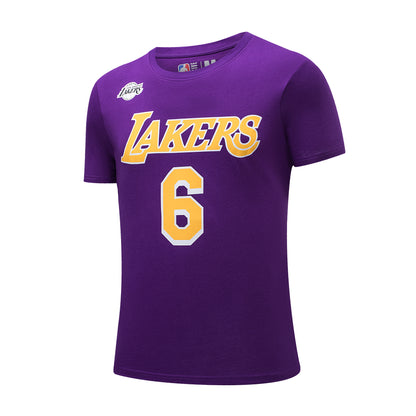 Polera NBA Lakers Name Morado