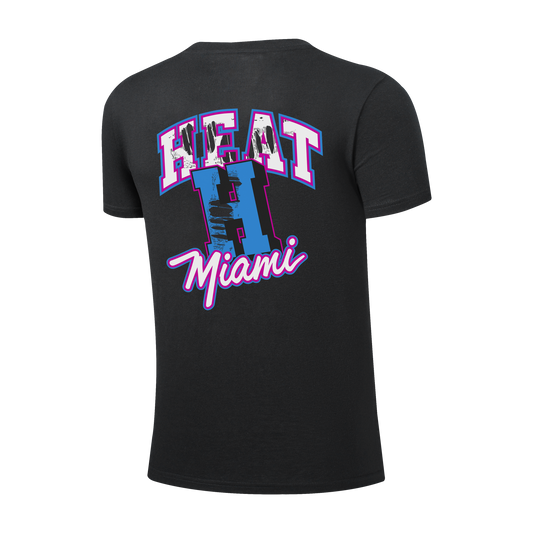 Polera NBA Miami Heat Grunge Negro