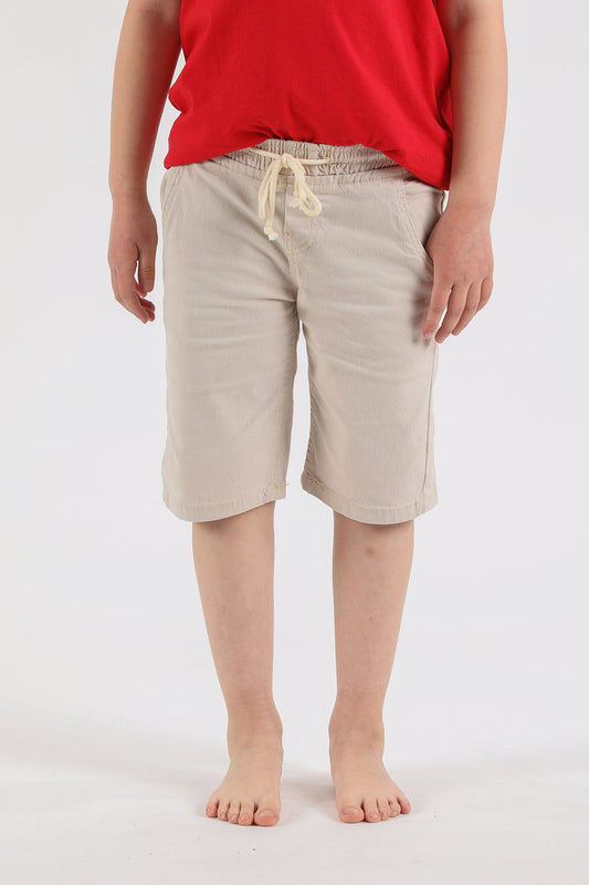 Teen Short Canvas Frontcord Beige Gangster