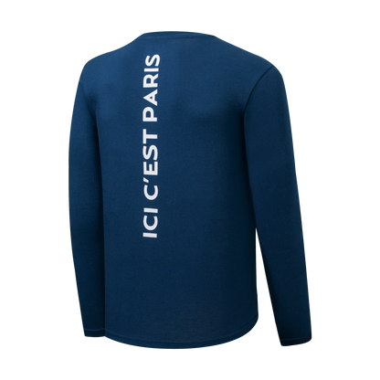 Polera Manga Larga PSG Core Azul