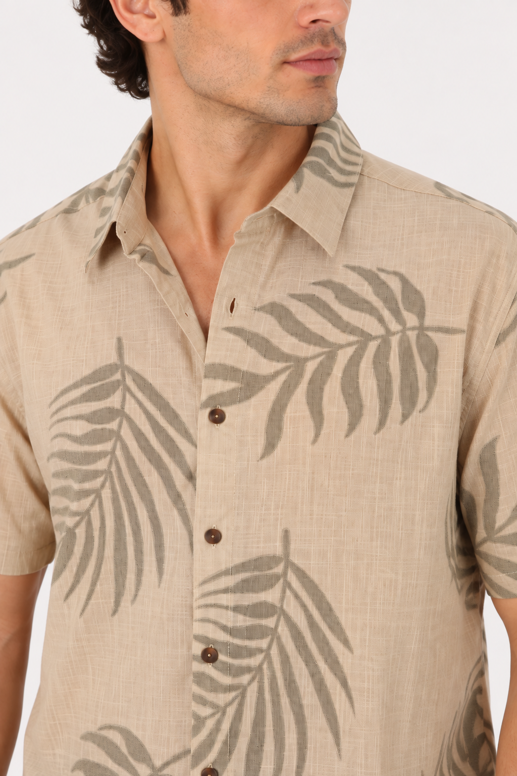 Camisa Mc Algodón Meio Cafe Gangster