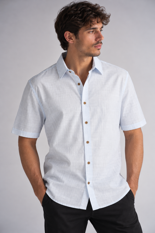 Camisa Mc Algodón Pinhal Celeste Gangster