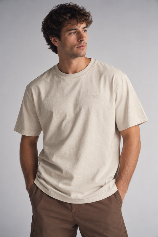 Plus Polera MC Basica Union Sq Beige