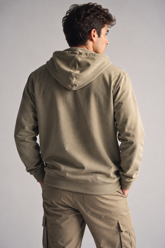 Poleron Full Zipper Fleece Damen Verde Militar